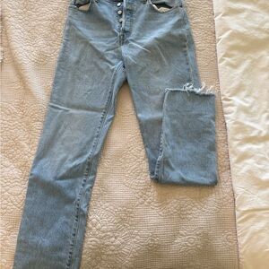 Levi's Light Blue Straight Leg Women's Jeans in TALL